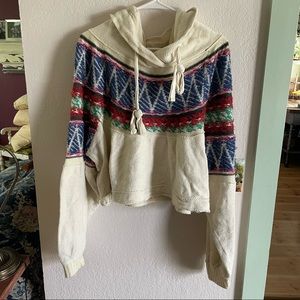 Free People crochet hoodie